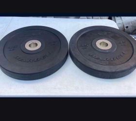 CAP 45 Ib Olympic Bumper Plate, Black