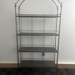 Display Shelving Unit Forged Metal Bakers Rack