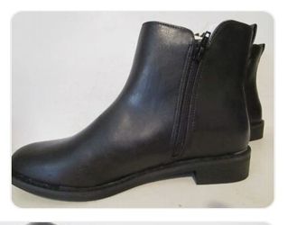 Universal Thread Womens Brenna Dressy Side Zip Ankle Boots Black Size 6

