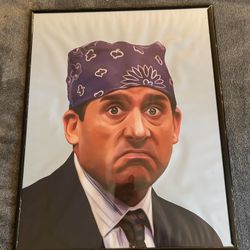 Michael Scott Canvas Framed Print
