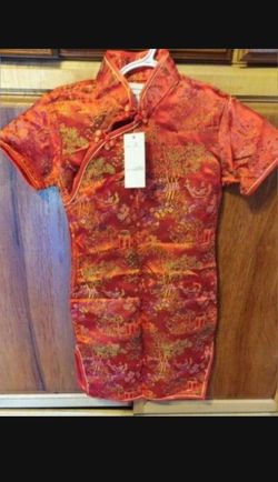 Halloween Costume Girls Traditional Chinese  Size Child 8 New Shed Box 5