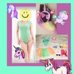 "THE WHIMSICAL UNICORN!" WOMEN’S DELUXE CUSTOM MADE COSTUME SIZE MEDIUM NEW!