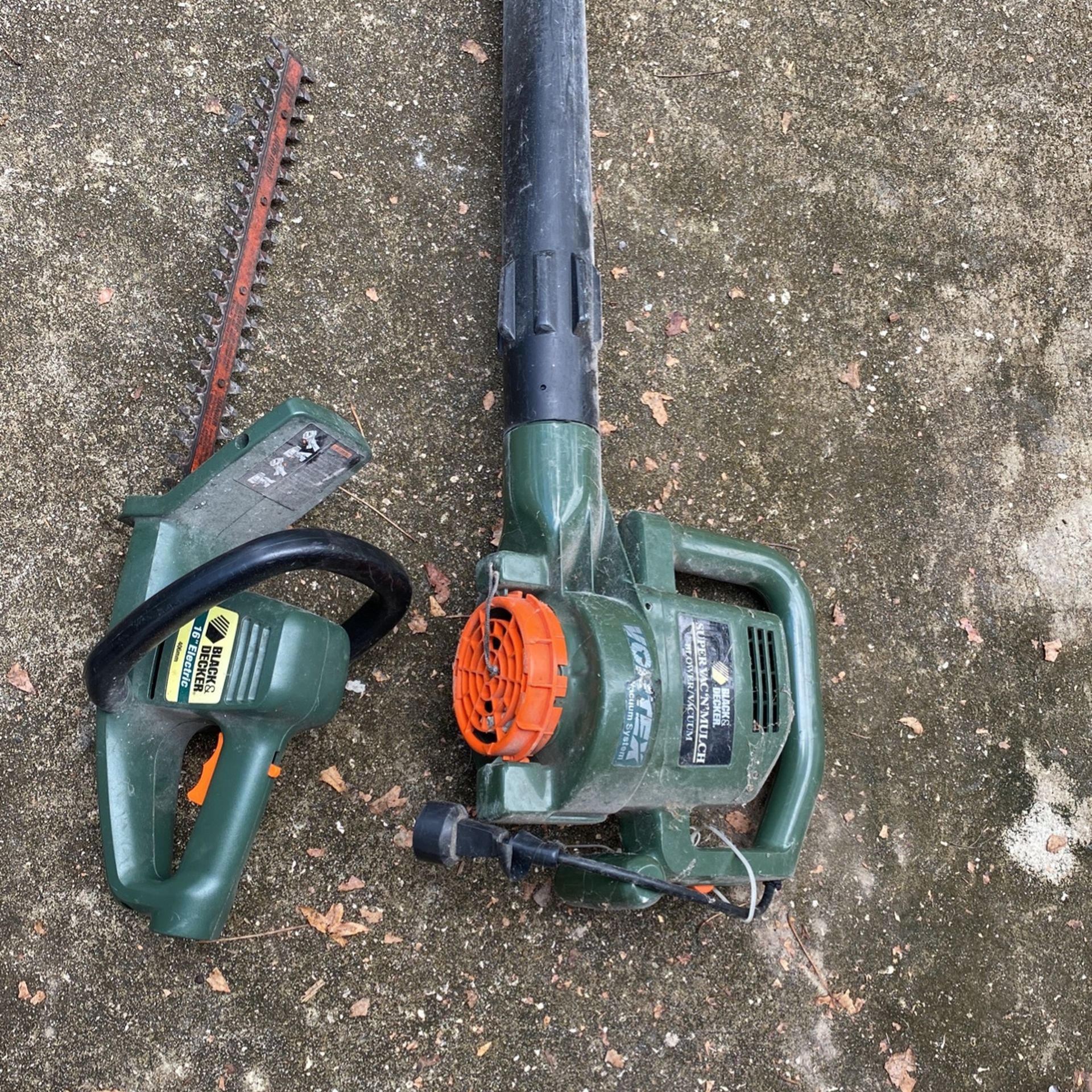 Leaf Blower And Hedge Trimmers Electric