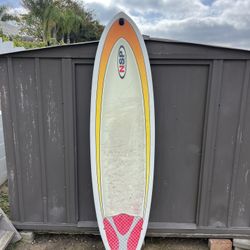 6’8” NSP “New Surf Project” funboard 21” wide x 2 3/4” thick 