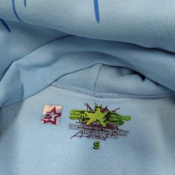 Sky blue Sp5yder hoodie Size Small