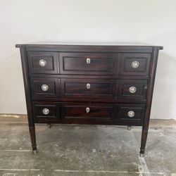 Cherry Wood Desk with Ring Pull Drawers