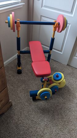 Kids discount exercise bench