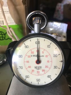 Vintage Heuer VWR/Scientific Manual-Wind Stopwatch ⏱