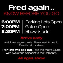 Fred Again Tickets Section 120