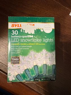 LED snowflake lights
