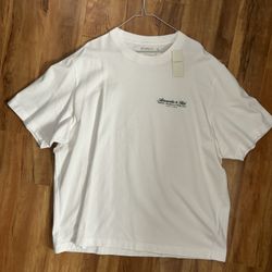 Abercrombie Heavyweight White Tee