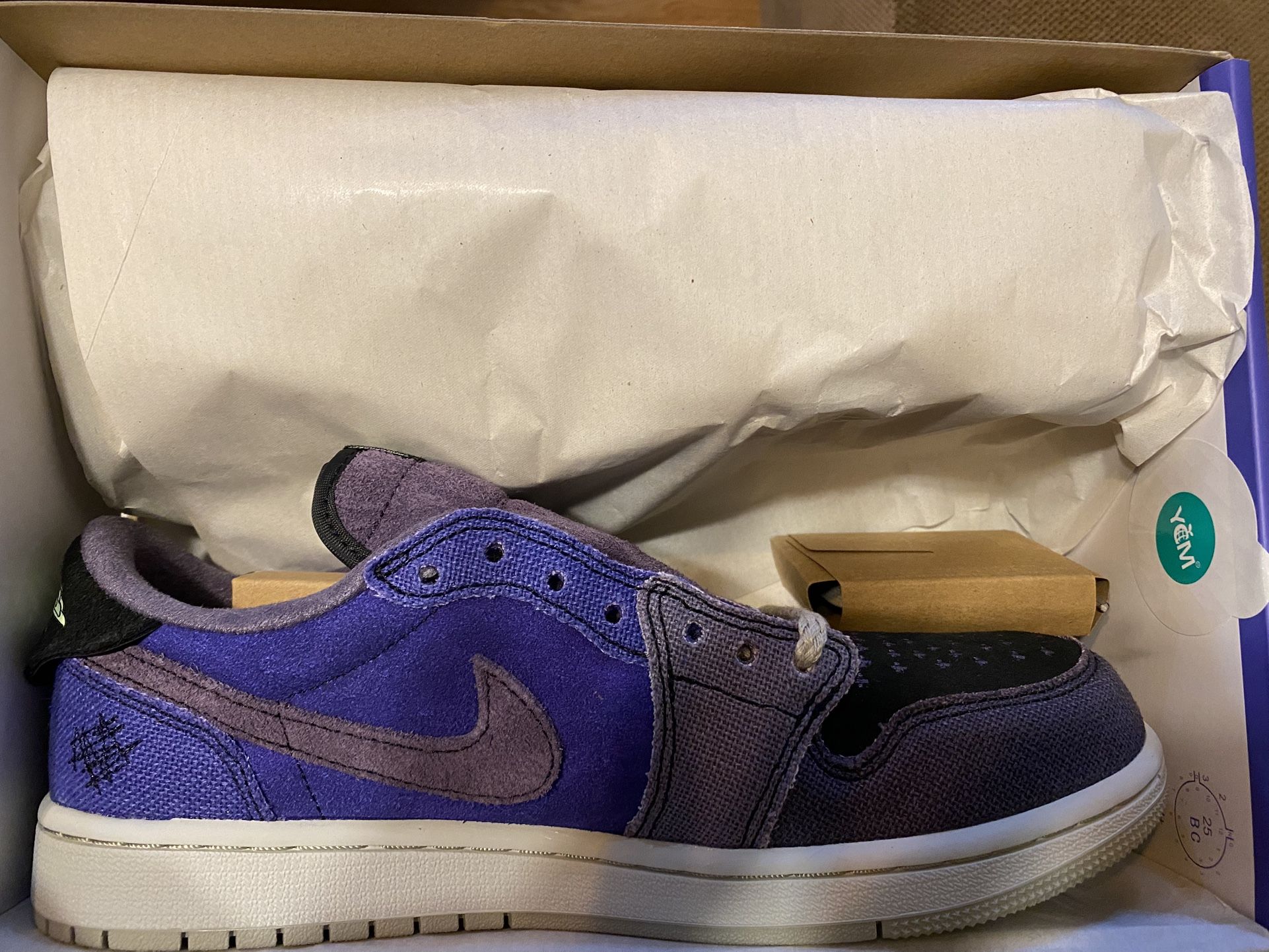 Air Jordan 1 Low Zion Williamson Voodoo Alternate-Brand New-Size 8