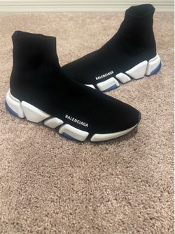 Balenciaga Speed 2.0 white and blue sole size 11US