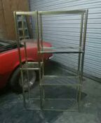 Brass w/Glass Shelves ~ $ 30.00