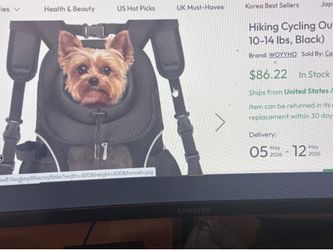 WOYYHO Pet dog carrier backpack small dog. Ventilated mesh with safety belt for travel.