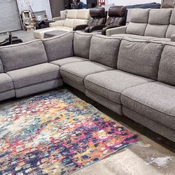 Presley Fabric Power Reclining Sectional Sofa