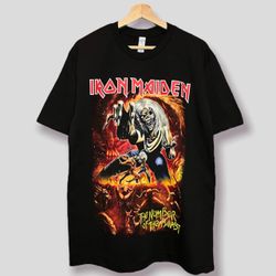 VINTAGE STYLE “IRON MAIDEN” TEE SIZE S,M,L,XL,2XL
