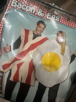 Bacon & Egg Couples Halloween Costume Set