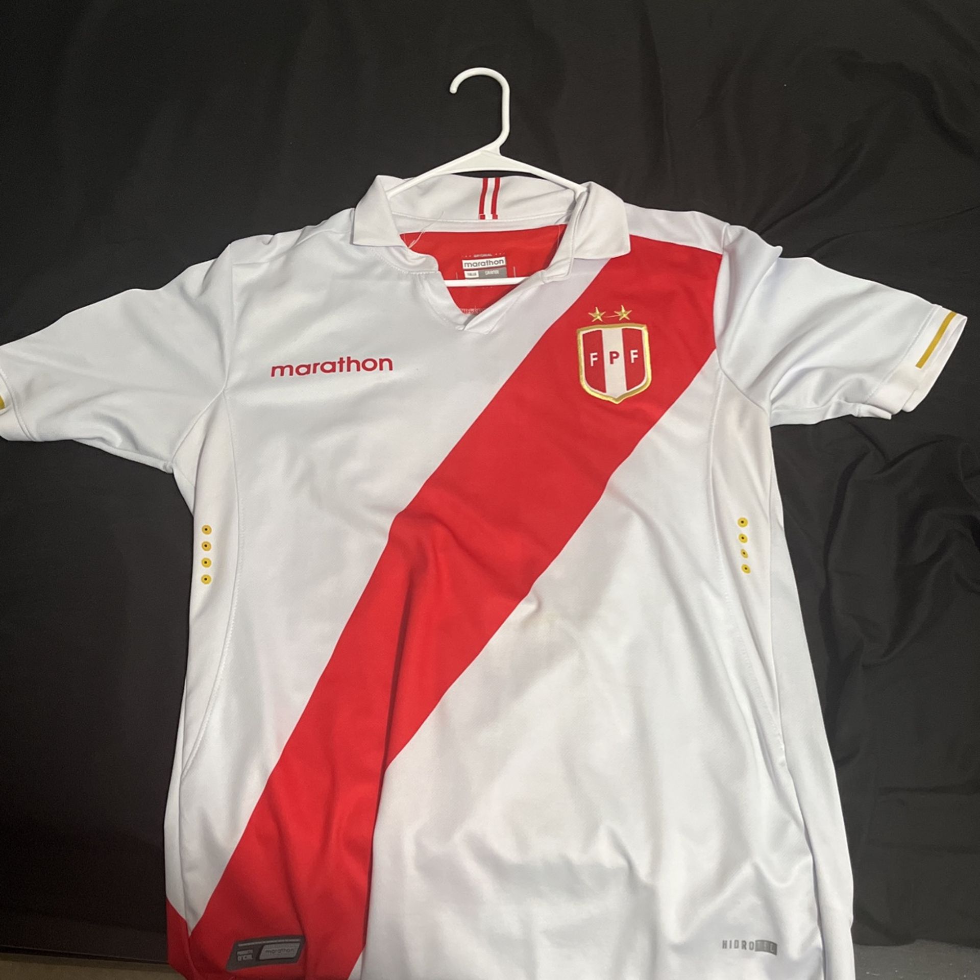 Peru Soccer Jersey Size L Authentic 