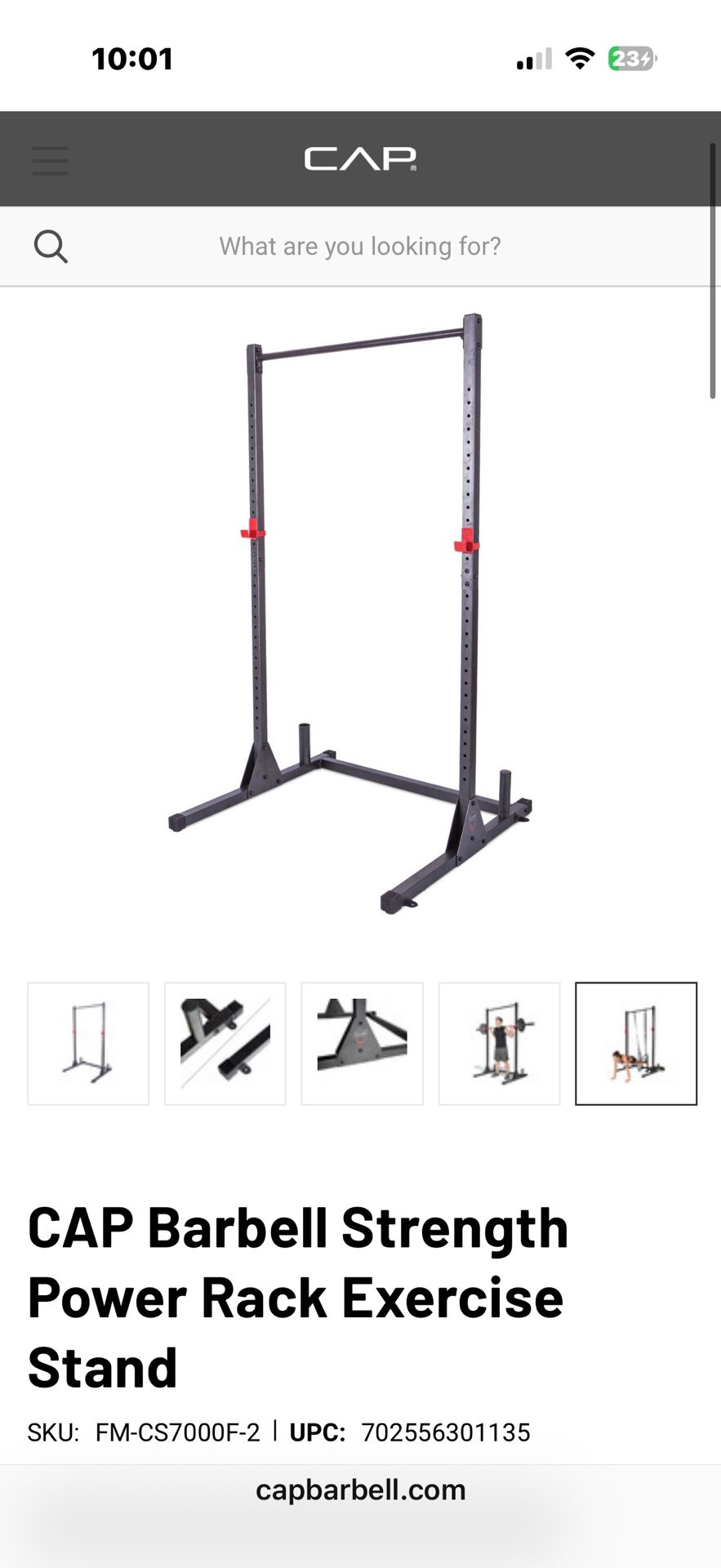 (New-Unopened Box) CAP Barbell Strength Power Rack Exercise Stand