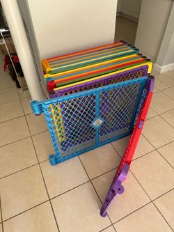 13  Panel Superyard Baby Playpen Gate Safety IndooOutdoor Toddler Play Area. Used in good con dition by