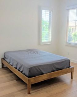 Full bed frame wood
