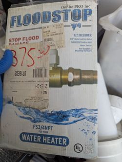 Flood Stop Water Heater Shut Off