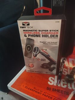 Magnetic wireless charger and phone holder