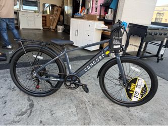 Concord 27.5" Aluminum High Step Electric Bike, 36V, Class 2, Gray - Adult Unisex