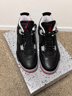 2019 Air Jordan 4 Retro Bred GS Size 9.5