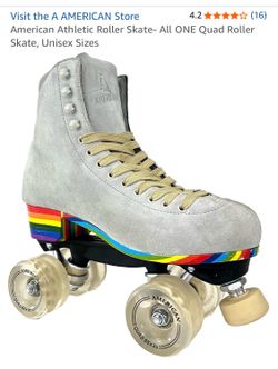 NEW American Athletic Roller Skate- All ONE Quad Roller Skate + carrying bag Size 11-12