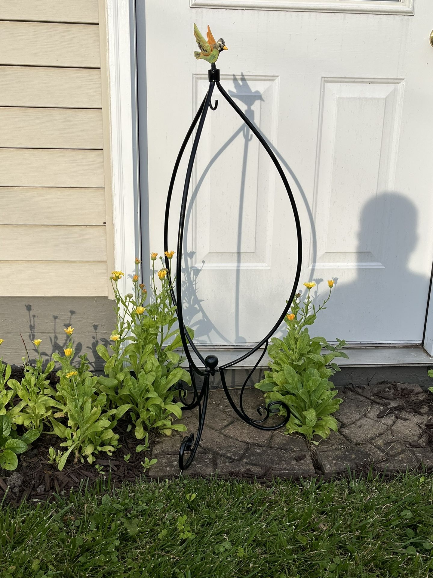 Hanging Plant Stand With Bird 