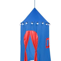 HearthSong 6-Foot Lighted Hideaway Canopy and Backyard Play-space Blue / Used / I Good Condition 