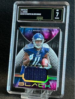 2019 Black 🔥 AJ Brown 🔥 Futuristic Silver Rookie 20/35 GMA 7 NM 💎 - Titans / Philadelphia Eagles