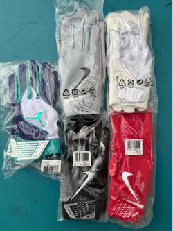 Baseball Batting Gloves Jordan And Nike New Condition. All size large.  Have More Equipment Available. Jordans gloves and Nike gloves