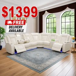 modern power reclining sectional sofa