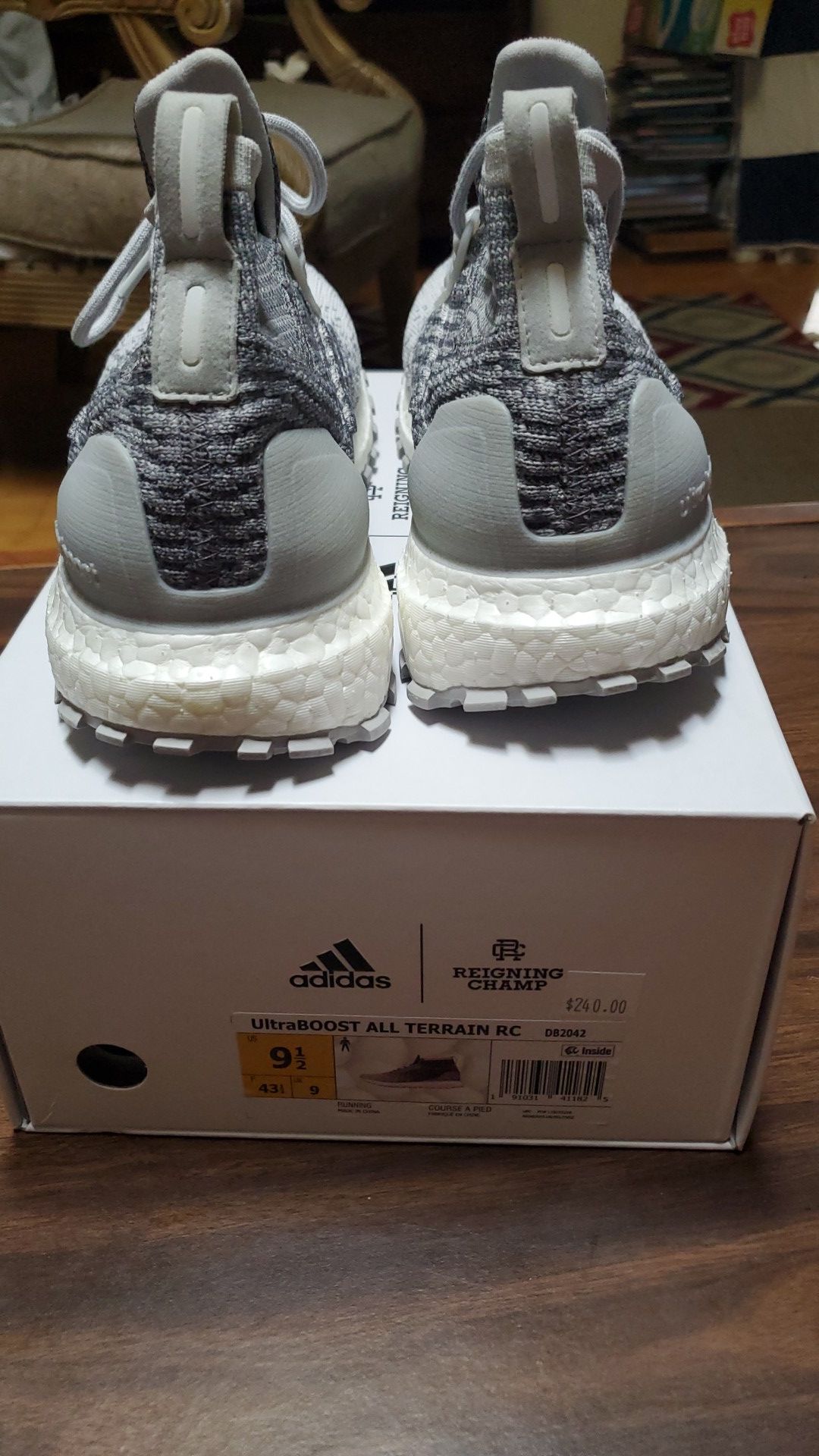 Ultraboost All Terrain size 1/2 Grey in great condition only
