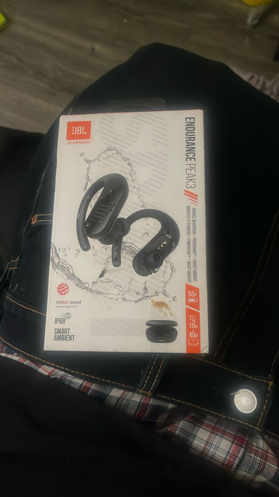 JBL Endurance Peak 3 Headphones In Box New