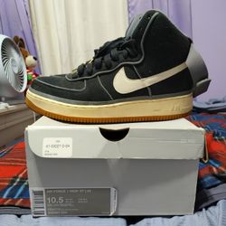 Nike Air Force 1 High 07 LV8 Black Orange Gum Size 10.5