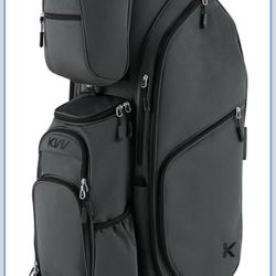 Brand New, KVV 14 Way Top-Molded Organizer Cart Bag with Rain Cover, Full Length Divider, Spacious Cooler Pockets