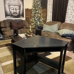Black Corner Desk 