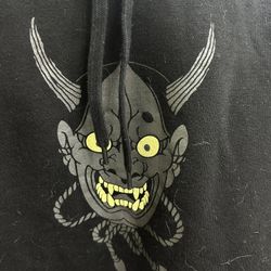 Grey Ghost (Dean Sacred) Hannya Large Hoodie