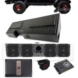 JEEP GLADIATOR POWERFUL BASS PACKAGE KICKER AUDIO INSTALLED