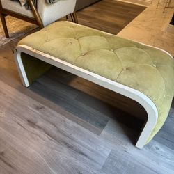 Vintage Light Green Bench 