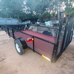 7x12 High Side Utility Trailer