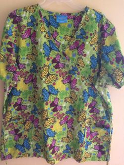 Gently used nursing scrub shirt