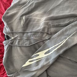 Distressed Hellstar Jacket (grey) Brand New