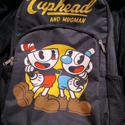 Cuphead And Mugman Loungefly Backpack  Black