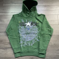Brand new Spider Worldwide Web 'Hunter Green’ Hoodie