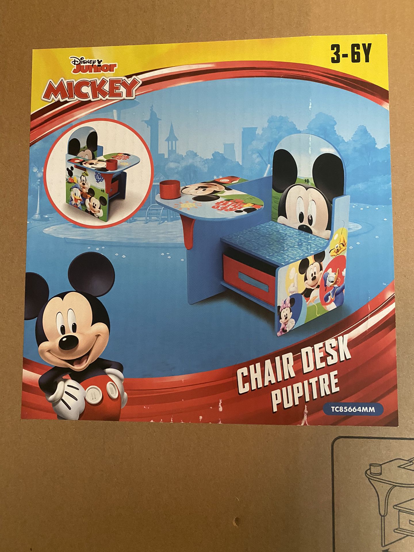Delta Mickey Children’s Desk Chair With Storage Bin